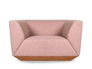 Poltrona in tessuto con braccioli PASHA 5A Design