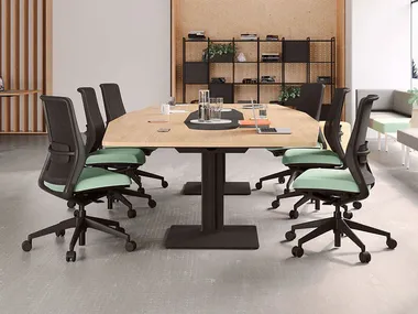 Sedia ufficio operativa in tessuto a 5 razze A+S WORK ACTIU
