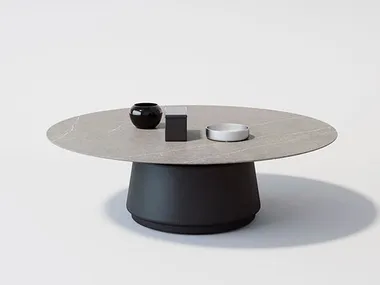 Tavolino basso con piano in marmo DORIK ACTIU