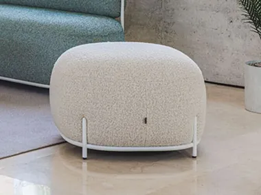 Pouf quadrato in tessuto GLOBB ACTIU