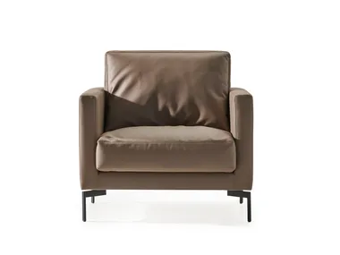 Poltrona in pelle con braccioli AIDOS ADDO Furniture