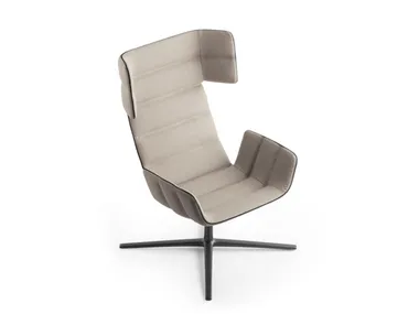 Poltrona a orecchioni in tessuto JOE ADDO Furniture