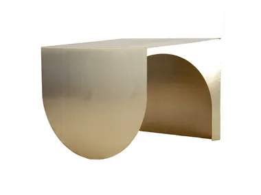 Tavolino rettangolare in ottone AESTUS TrackDesign