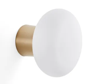Lampada da parete / lampada da soffitto in vetro opale e metallo FAITH AMPM