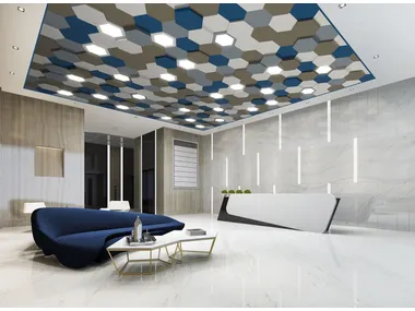 Pannelli per controsoffitto ENIGMA EXAGON ATENA