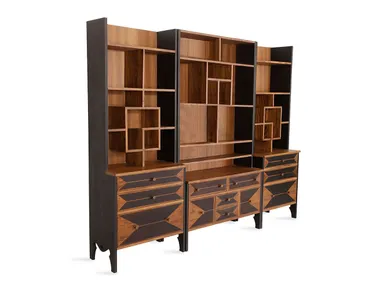 Libreria autoportante a giorno in teak KITAPLIK Alankaram
