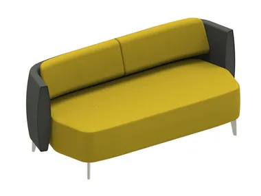 Divano in tessuto con schienale e piedini AIRWAVE 25 Altek