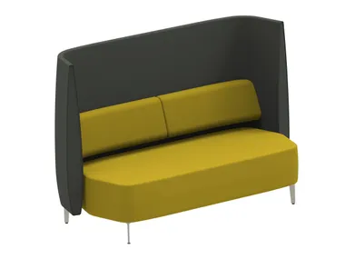 Divano in tessuto con schienale alto e piedini AIRWAVE 28 Altek