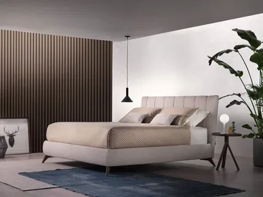 Letto imbottito in tessuto CHAMOLÈ Altrenotti