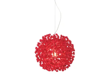 Lampada a sospensione fatta a mano con bozzoli di seta CHERRY MOON Ango