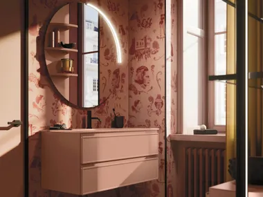 Mobile lavabo sospeso con cassetti DECOR 16 Arbi Arredobagno