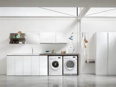 Mobile lavanderia in legno I_WASH - COMPOSIZIONE 10 Arcom
