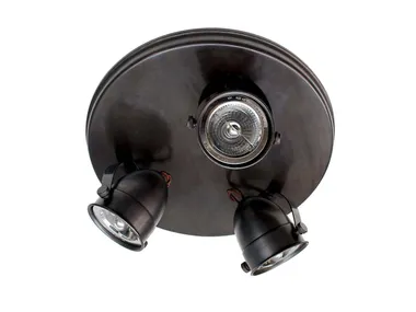 Lampada da soffitto orientabile in ottone COMÈTE ON ROUND PLATE LARGE Authentage Lighting