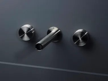 Miscelatore per lavabo a 3 fori a muro in acciaio inox APP APP11/12 BEAMTECH