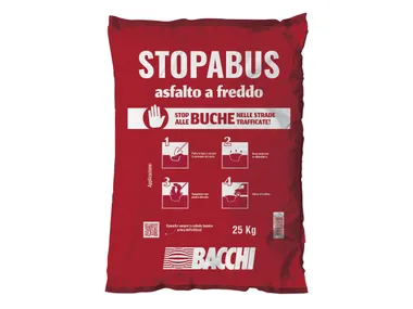 Asfalto a freddo per manutenzione stradale STOPABUS Bacchi