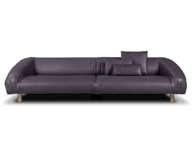 Divano lineare in pelle FOLD Baxter