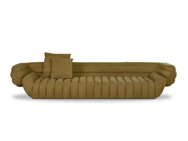 Divano lineare in pelle TACTILE Baxter