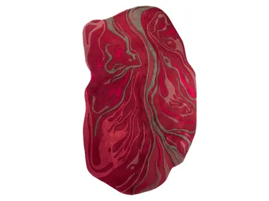 Tappeto in lana e viscosa MINERAL ROUGE Biobject