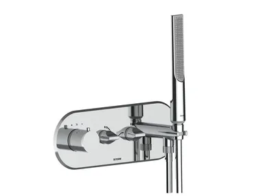 Miscelatore per doccia termostatico esterno in ottone cromato APICE/2 Bossini