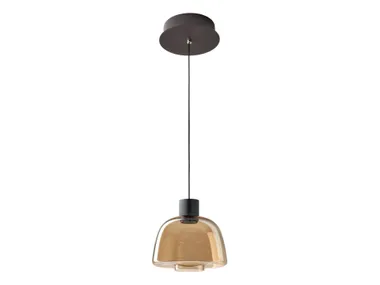 Lampada a sospensione a LED in vetro borosilicato DREP S/01 Bover