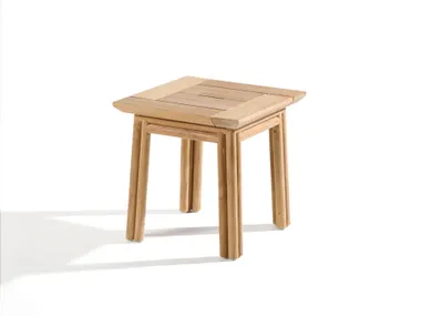 Tavolino da giardino quadrato in legno MAXIM Braid