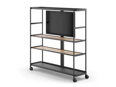 Libreria ufficio in acciaio con ruote BOARDS Brunner