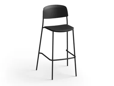 Sgabello alto con schienale NATE S Brunner
