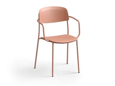 Sedia impilabile con braccioli NATE S Brunner