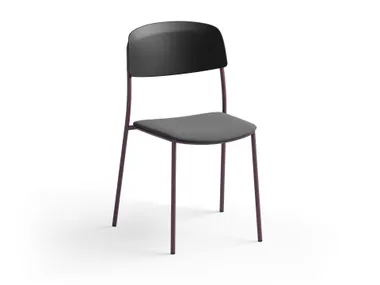 Sedia impilabile con seduta imbottita NATE S Brunner