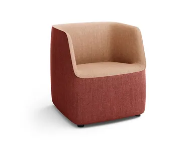 Poltrona con ruote con braccioli PADS Brunner