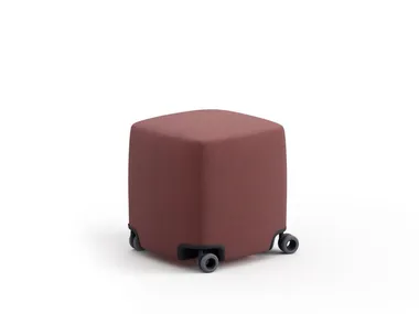 Pouf quadrato con ruote PADS Brunner
