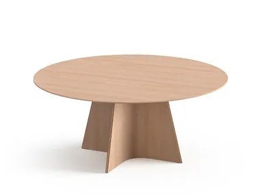 Tavolo rotondo in legno WAVE Brunner