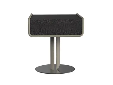 Comodino rettangolare in acciaio e legno BH2201 CONCISE HOME