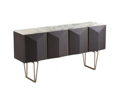 Madia in acciaio e legno con ante a battente DH2303 CONCISE HOME