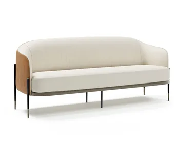 Divano in pelle a 3 posti OXFORD Capital Collection