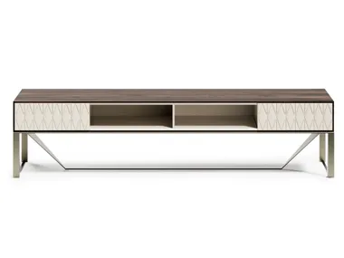 Mobile TV basso in legno con cassetti PRISMA Capital Collection