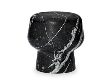Tavolino da giardino / sgabello da giardino in marmo Nero Marquina CORKER NO. 1 ClassiCon