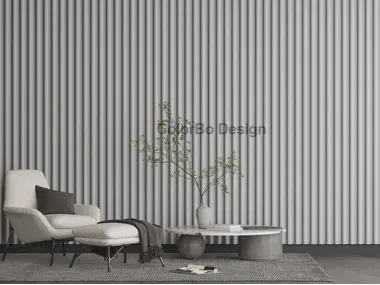 Pannello acustico in PET a parete 4D BLUE TILE ROOF Colorbo