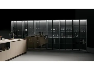 Cucina componibile in legno e vetro CX 19 Comprex