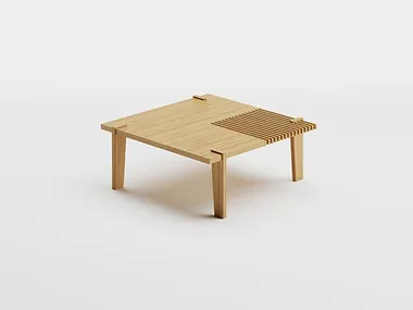 Tavolino quadrato in legno FIELD Dash Casa