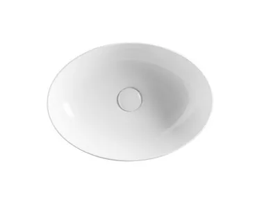 Lavabo da appoggio ovale in ceramica DECUS Axa