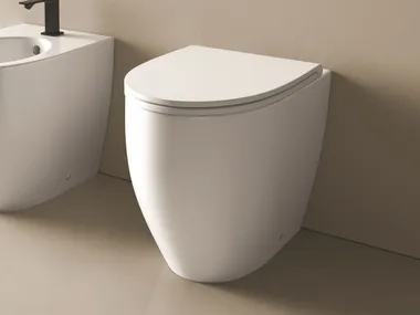 Bidet in ceramica a pavimento BOB DISENIA