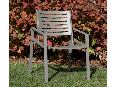 Poltroncina da giardino in acciaio inox con braccioli MIA DOMIZIANI