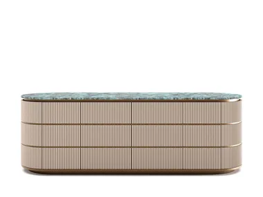 Cassettiera in legno con piano in marmo HESTIA'S ODE Dash Casa