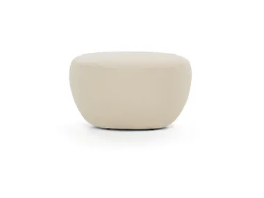 Pouf ovale in pelle SOFTNOONS De Padova