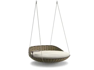 Seduta sospesa in fibra sintetica a 3 posti SWINGREST DEDON