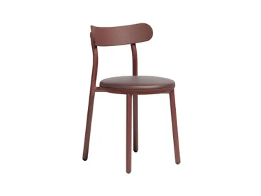 Sedia in legno con seduta imbottita THEM DESIGN BY THEM