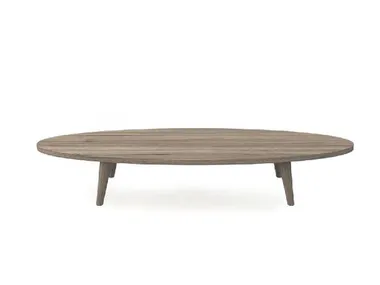 Tavolino ovale basso in legno massello SURF Devina Nais