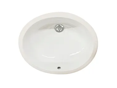 Lavabo ovale da incasso sottopiano WHITE 50 - RALS50 Devon&Devon