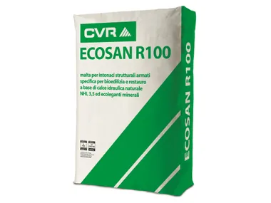 Intonaco naturale e per la bioedilizia ECOSAN R100 CVR